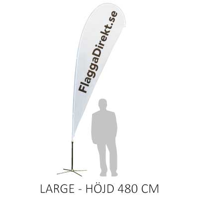 Beachflagga droppen storlek large