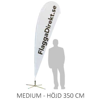 Beachflagga droppen storlek medium