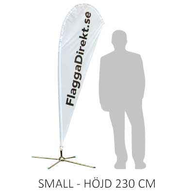 Beachflagga droppen storlek small