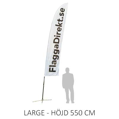 Beachflagga storlek large