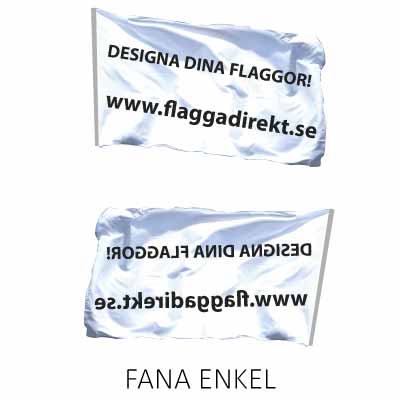 Fana tillverkad i textil enkel