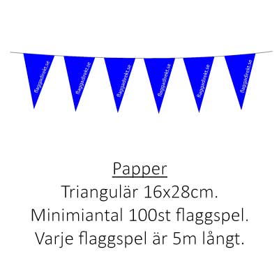 Flaggspel trekantig